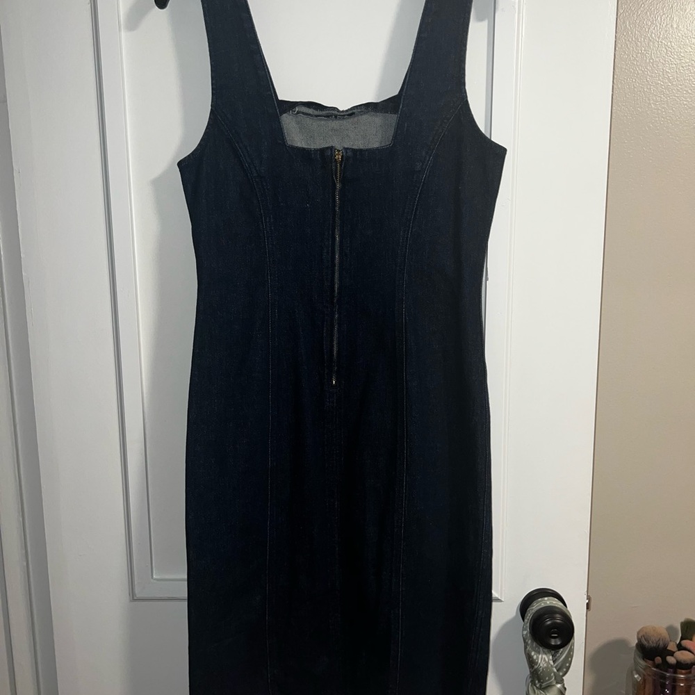 J Crew Denim midi dress